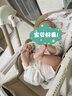 曼樂兔寶寶餐椅嬰兒0-6歲多功能二合一搖椅嬰幼兒折疊便攜式吃飯餐桌椅 棕色【搖搖椅+萬向輪+可坐可躺】 寶寶生日禮物 曬單實(shí)拍圖