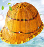 興寶 竹編安全帽透氣太陽(yáng)帽工地遮陽(yáng)防曬帽頭盔夏季國(guó)標(biāo)帶鋼板鴨舌藤帽超大沿帽 【京倉(cāng)發(fā)貨】短沿竹編帽 曬單實(shí)拍圖