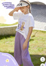 富羅迷女童套裝夏季中大童時(shí)尚T恤長(cháng)褲小女孩休閑兩件套 白/紫  120  曬單實(shí)拍圖