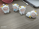 卡通小羊擺件迷你車內(nèi)飾品電腦屏幕辦公桌裝情緒治愈系白羊座禮物 一套4只 曬單實拍圖
