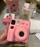 富士instax miniSE 一次成像拍立得相機(jī) 粉色 套餐3：官配內(nèi)容+白邊20張+相冊+束口袋+相框 曬單實拍圖