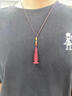 喜?？嫡嫫肺牟P朱砂吊墜女士轉(zhuǎn)運(yùn)逢考必過(guò)學(xué)生掛件男士項(xiàng)鏈本命年禮物 帝王砂文昌塔吊墜 曬單實(shí)拍圖