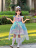 G.DUCKKIDS童裝洛麗塔公主裙女童連衣裙夏季美人魚裙子兒童蛋糕裙生日蓬蓬裙 單件裙子 110 尺碼4~5歲【100-110cm】 曬單實拍圖