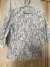 拉夏貝爾（La Chapelle）短袖襯衫女裝新品2025年夏季新款時(shí)尚小個(gè)子打底衫汗衫上衣女 青花瓷 L 建議110-120斤 曬單實(shí)拍圖