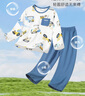 纖絲鳥（TINSINO）兒童睡衣夏季男女童家居服套裝純棉中大童空調(diào)服衣服 工程車隊(duì) 曬單實(shí)拍圖