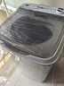 志高（CHIGO）脫水機(jī)甩干機(jī)小型迷你家用甩干桶出租房宿舍大容量單杠脫水桶烘干一體 8.6KG【不銹鋼桶加厚款加藍(lán)光】 曬單實(shí)拍圖