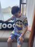 何佳功蠟筆小新睡衣  夏季棉感家居服男生印花潮流款青少年加大碼套裝 379索隆 M 學(xué)生【90-115斤】 曬單實(shí)拍圖