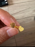 老廟黃金耳飾足金愛心耳釘通勤百搭復(fù)購補貼送女友七夕情人節(jié)禮物 曬單實拍圖
