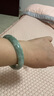 臻祿天然A貨翠色真玉手鐲女款貴州翠淺綠飄花玉鐲子少女士送媽媽岳母 64-65圈口 曬單實(shí)拍圖