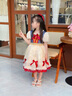 叮當貓洛麗塔女童公主裙夏季2025新款洋氣lolita裙子兒童裝小女孩連衣裙 9910香檳色-短袖 120 曬單實拍圖