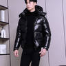 帝虎高奢白鵝絨加厚羽絨服男2025高級(jí)感冬裝新款短款高端時(shí)尚品牌 黑色 L (175) 曬單實(shí)拍圖