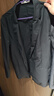 利郎青年商務(wù)男裝【微皺肌理】西服男輕薄涼感空調(diào)服西裝外套Q5XKF31 黑青 170A 曬單實拍圖