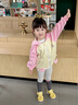巴帝巴帝秋季新款嬰幼兒女童外套連帽開衫運動休閑寬松百搭 元氣萌怪 110 曬單實拍圖