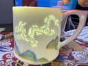 境坊間景德鎮(zhèn)手繪玲瓏茶杯陶瓷茶水分離辦公杯水杯帶過(guò)濾泡茶杯送禮 萬(wàn)事興龍 禮盒裝 曬單實(shí)拍圖