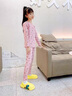 G.DUCKKIDS小黃鴨童裝女童秋衣秋褲春秋新款兒童保暖內(nèi)衣女孩長袖睡衣兩件套 暗粉 110 尺碼4~5歲【100-110cm】 曬單實拍圖