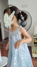 迪士尼艾莎女童公主連衣裙子新品連衣裙子女童夏裝夏季2025新款兒童衣服 曬單實(shí)拍圖