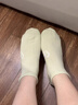 襪子女款短襪純棉夏季薄款防滑不掉跟2025新款爆款綠色小清新船襪 菱格+小花+花邊小花+綠愛心+蝴蝶 曬單實拍圖