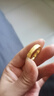 中國(guó)黃金（CHINA GOLD）黃金戒指足金寬面戒指男士戒指男友老公送對(duì)象爸爸父親節(jié)禮物 20#【約1.7g】 曬單實(shí)拍圖