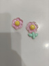 珂萊蒂爾2025夏季新款氣質V領短袖連衣裙女拼接印花裙 淡藍綠色 L 曬單實拍圖