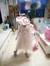 小豬班納【新中式】童裝夏季新款女童網(wǎng)紗古風(fēng)刺繡漢服連衣裙仙女蓬蓬裙 淡藍 160 曬單實(shí)拍圖