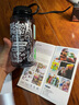樂基因（nalgene）美國(guó)進(jìn)口塑料杯男涂鴉運(yùn)動(dòng)戶外水杯學(xué)生DIY印制個(gè)性化瓶子 黑色 1000ml 絕地求生-廣口 曬單實(shí)拍圖