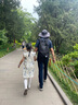 多妙屋女童連衣裙純棉夏裝兒童新中式旗袍裙子大童國風(fēng)裙 W011藍(lán)綠 140  曬單實拍圖