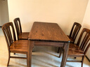 光明家具 實木餐桌餐廳家具飯桌俄羅斯水曲柳實木餐臺 4160 1.2米一桌四椅 曬單實拍圖