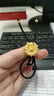 伊生緣珠寶向日葵黃金太陽花頭繩女新款999足金轉(zhuǎn)運(yùn)珠頭發(fā)飾送女友禮物 足金太陽花頭繩約2.8-3g 曬單實(shí)拍圖