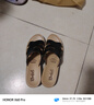 旺奈（WANGNAI）老人涼拖鞋女中老年媽媽拖鞋夏季外穿女士拖涼鞋真皮平底防滑軟底 黑色 40 (250mm) 正常尺碼 曬單實(shí)拍圖