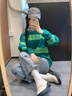 DAPHNE達芙妮白色樂福鞋女2025新款厚底英倫風小皮鞋女款松糕底粗跟鞋女 米白色 38 曬單實拍圖