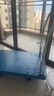 社邦同廠平板車靜音折疊小推車搬運(yùn)車拖車貨車?yán)洶峒屹I菜手拉車 88*58耐磨摔藍(lán)板 靜音藍(lán)輪 曬單實(shí)拍圖