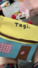 Tagi.機(jī)靈小房子防水皮質(zhì)便攜洗漱包大容量收納包化妝包 芝士海鹽 曬單實(shí)拍圖