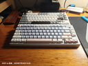 雷柏（Rapoo）V700DIY-75無線機械鍵盤有線藍牙三模gasket客制化7層填充消音全鍵熱插拔電競游戲辦公鍵盤 藍灰粉 曬單實拍圖
