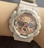 卡西歐（CASIO）手表女GSHOCK獨角獸星空粉學(xué)生雙顯考試多功能運動防水送女友禮物 GMA-S120MF-4A 曬單實拍圖