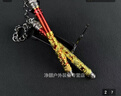 筏芯雙節(jié)棍神龍和平游戲周邊雙截棍合金吃雞金屬玩具模型擺件道具 45cm神龍雙截棍【收藏送展示架】 曬單實拍圖