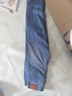 七匹狼牛仔褲男士2025夏季新品【四面彈薄款冰氧吧】親膚牛仔直筒長褲 113(淺藍) 32 曬單實拍圖