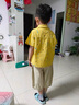 巴布豆童裝男童夏季套裝2025新款痞帥兒童夏裝寶寶小童衣服男孩三件套潮 黃色斑點(diǎn)襯衫3件套 110 CM 曬單實(shí)拍圖
