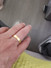 中國黃金（CHINA GOLD）黃金戒指男女款足金古法寬面戒指素圈指環(huán)情人節禮物生日送男女友 【寬版】足金戒指【18號】約1.6g 曬單實(shí)拍圖