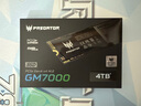 宏碁掠奪者（PREDATOR）4TB SSD固態(tài)硬盤 M.2接口(NVMe協(xié)議) GM7000系列｜NVMe PCIe 4.0讀速7400MB/s  AI電腦存儲配件 曬單實拍圖