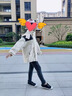 兒童沖鋒衣三合一秋冬保暖女童運(yùn)動外套防風(fēng)防潑水抓絨衣新款2025 黑卡其單外套女 140 曬單實拍圖