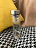 OEMG德國進口品質茶水分離杯玻璃杯鋼化防摔打不碎茶杯雙層高硼硅水杯 加厚款鋼本色ML350ml 曬單實拍圖