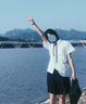 小野七天日系jk襯衫制服裙風(fēng)琴褶短袖泰式校服男女學(xué)生夏裝上衣 娃娃領(lǐng)短袖襯衫女 不含領(lǐng)結 M 曬單實(shí)拍圖