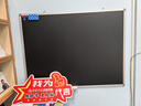 比比牛 黑板掛式90*120cm 黑色白板 粉筆書寫教學培訓 天才BBND-B90120 曬單實拍圖