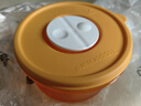特百惠（Tupperware）微波小萌碗400ml微波加熱便攜上班族學(xué)生帶飯冷藏塑料保鮮圓碗 橙色-400ml 曬單實(shí)拍圖