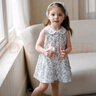OAK FAMILY夏季新品2025女寶寶無(wú)袖連衣裙文藝娃娃領(lǐng)兒童公主裙 小羊果園 （不含頭飾） 100 cm 曬單實(shí)拍圖
