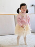 班喜迪女童連衣裙秋裝2025新款寶寶公主裙周歲禮服兒童開衫網(wǎng)紗裙子春秋 粉色 90 曬單實(shí)拍圖