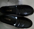 宜馳（EGCHI）媽媽鞋寬腳套腳頭層牛皮軟底圓頭護(hù)士女鞋 H7502 黑色 36 曬單實(shí)拍圖