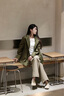 AIGLE【秋季新品】艾高防風(fēng)防水透汽功能夾克女士運(yùn)動(dòng)休閑外套上衣 軍橄欖 BO857版型偏大，可選小一碼 36 160/84A 曬單實(shí)拍圖