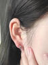 蔓笙S999足銀耳環(huán)男士高級感養(yǎng)耳洞純銀耳釘2025新款耳圈耳扣耳飾男生 S999足銀星芒耳環(huán)【單只】 曬單實拍圖