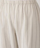 無印良品（MUJI）女式 無側縫雙層紗織 睡衣 家居服套裝  淡黃色條紋 M  曬單實拍圖